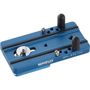 Novoflex QPL -AT 2 1/4 7.87cm Arca-Type Quick Release Plate for Q-System with Two Anti-Twist Pins and 1/4" & 3/8" Screws