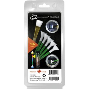 VisibleDust EZ Sensor Cleaning Kit PLUS with Smear Away, 5 x Green 1.0x Vswabs and Sensor Brush